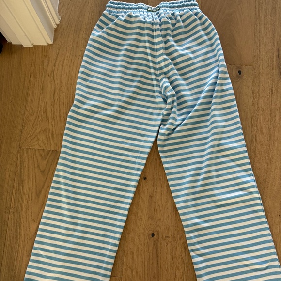 Daily Drills Pants - Daily Drills Malibu - blue stripe Cotton pants XS/SM NWT